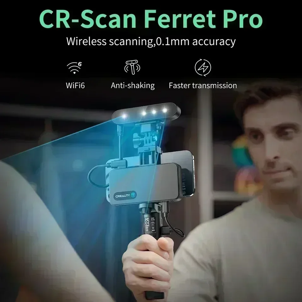 Creality CR-Scan Ferret Pro 3Dスキャナー 0.1mm精度 WiFi6