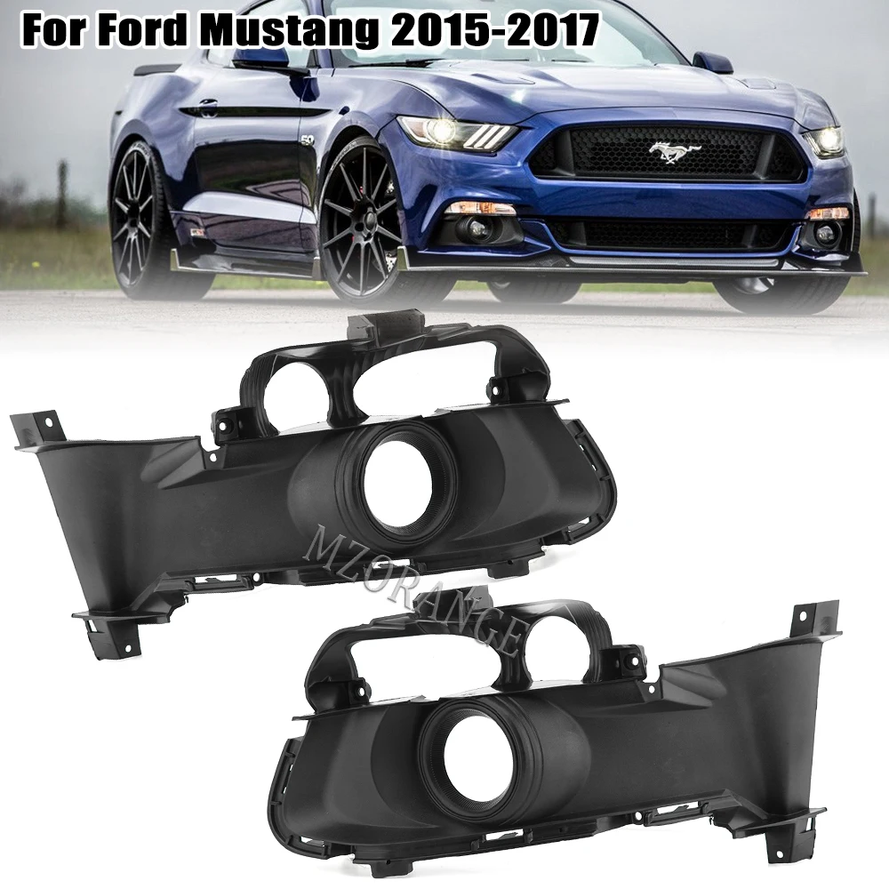 

Car Front Bumper Fog Light Cover for Ford Mustang 2015 2016 2017 Foglamp Headlights Covers Bezel Decoration Exterior Accessories