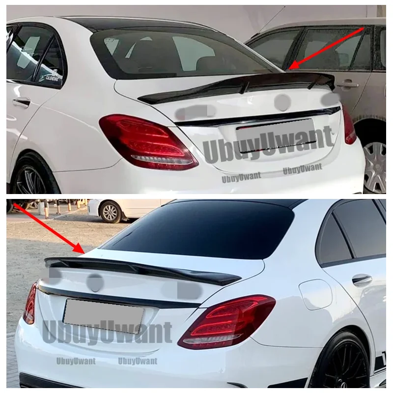 

Задняя крышка багажника, автомобильный спойлер с утиным хвостом для 14-19 Mercedes Benz C Class W205 C180 C200 C250 C300 C450 C43 C63 из углеродного волокна