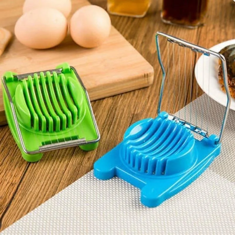 Useful Kitchen Home Convenience Tools Onion Fruit Stainless Steel Cutter Chopper Peeler Ripe Eggs Slicer Home Tool Random Color