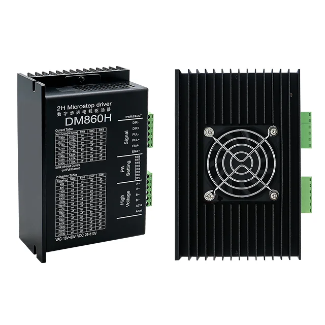 European Union 18~80VAC 24~110VDC 2.4A-7.2A DM860H Open Loop Nema 34 Stepper Motor Driver
