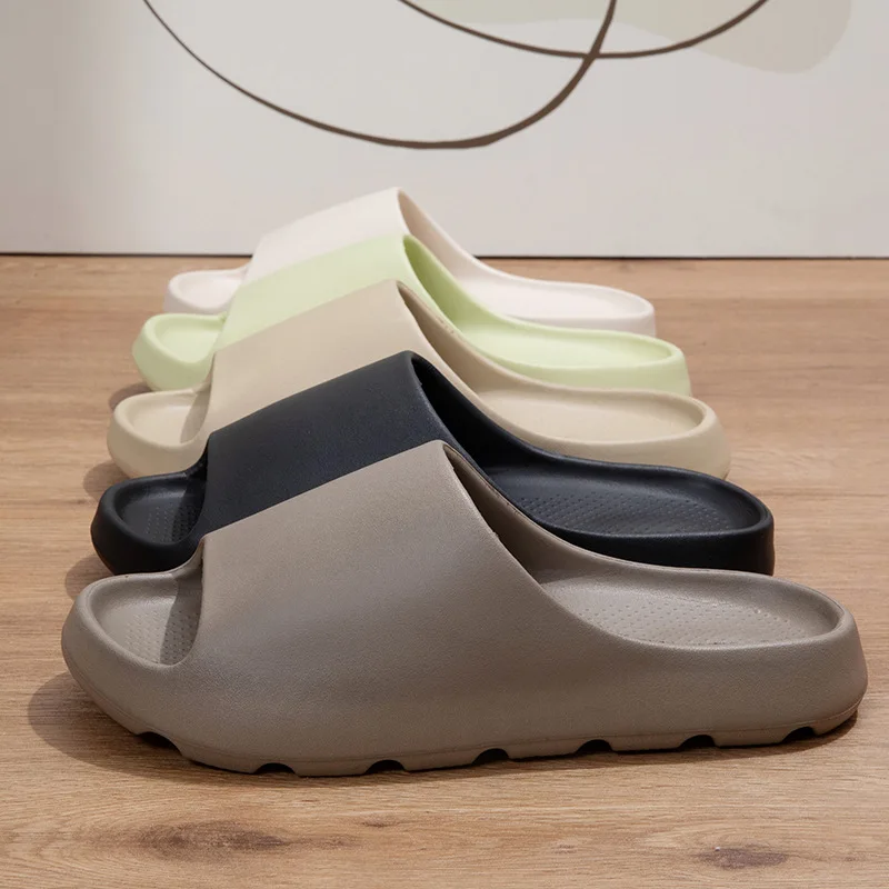 

Coconut slippers men's sports outdoor wear home stepping on shit feeling thick bottom EVA cool slippers female foreign