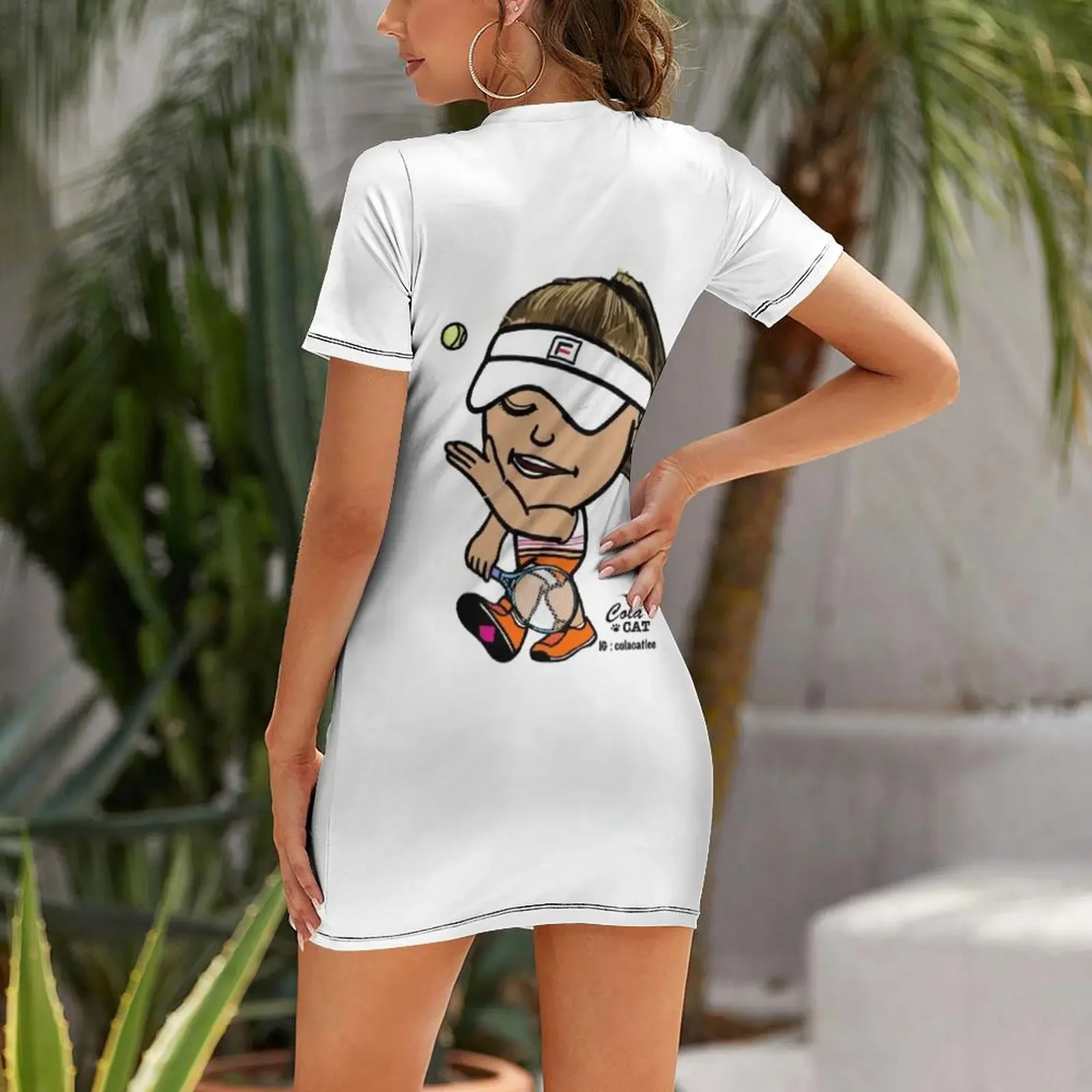 Sofia Kenin Short-Sleeved Dress dresses women summer 2026 elegant dresses plus sizes summer dresses women 2026 Dress