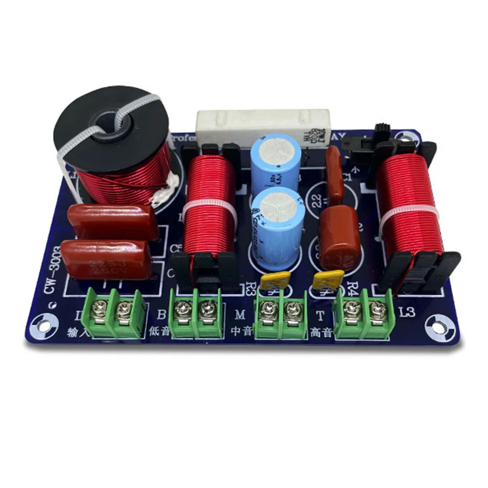 3 Wege 250 W Lautsprecher Filter Frequenzteiler 5200 Hz-5500 Hz Lautsprecherfilter Crossover einstellbar für Heimkino-Lautsprecher-Upgrade