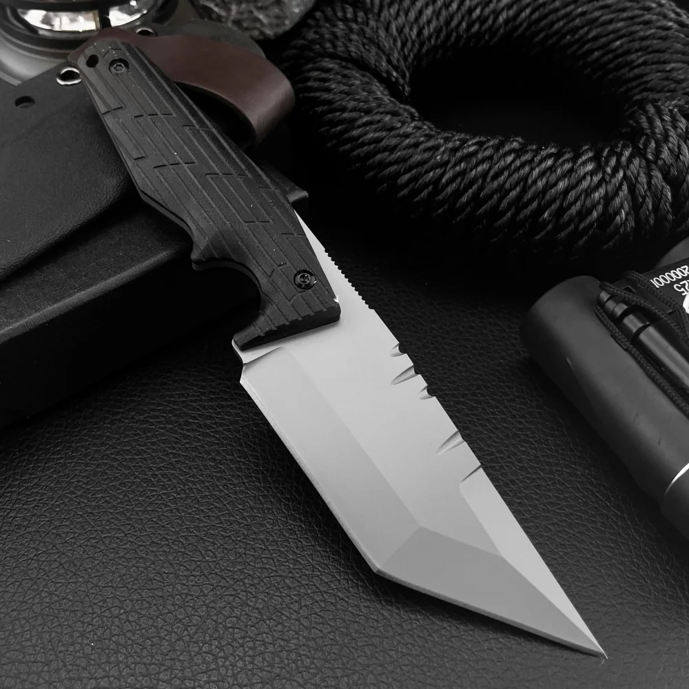

Verkto Heavy-duty High Quality Short Sword Utility EDC Armor-piercing Fixed Blade Knife Self Defense Tactical Hunting Multi-tool