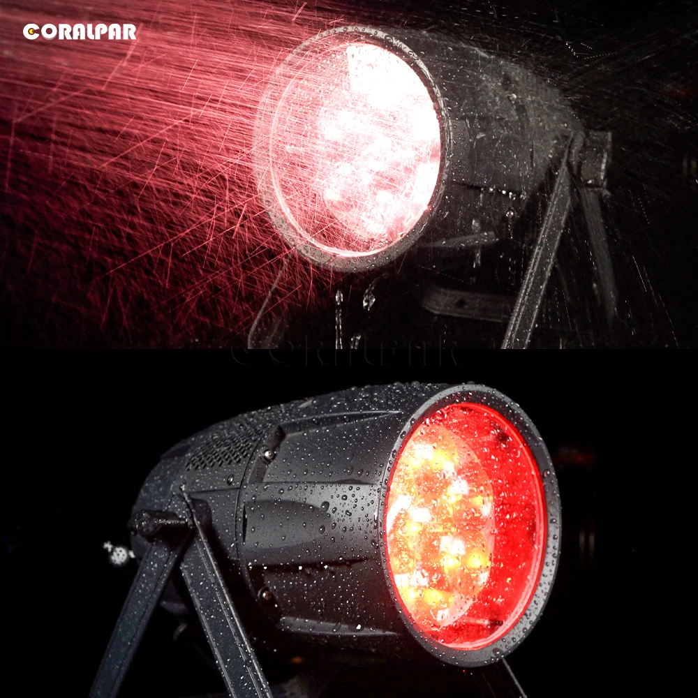 CORALPAR IP65 2 szt. LED 7X40W RGBW Zoom & Wash Bee Eye Par Light dla DJ Disco Wedding Nightclub Theater