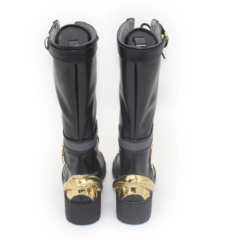 Uma-musume Pretty Derby Stay Gold Cosplay Schuhe Maßgeschneiderte Schwarze Stiefel Anime Halloween Party Karneval Rollenspiel Schuhe Frau Männer