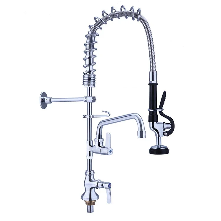 

Commercial restaurant sink faucet kitchen deck mounted pre-rinse sprayer faucet