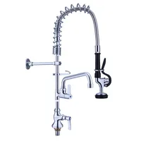 Commercial restaurant sink faucet kitchen deck mounted pre-rinse sprayer faucet