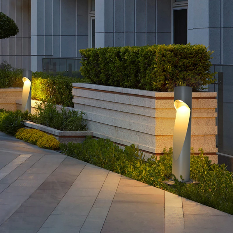 Modern Simple Led Lawn Lamp Outdoor Waterproof Plug In Garden Villa Community Garden Landscape Lamp