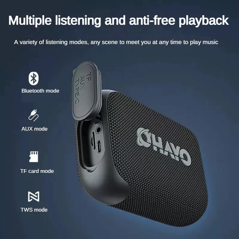 Alta fidelidade qualidade de som bluetooth alto-falante grande volume tws estéreo sem fio subwoofer casa ao ar livre à prova dwaterproof água portátil carro mini áudio