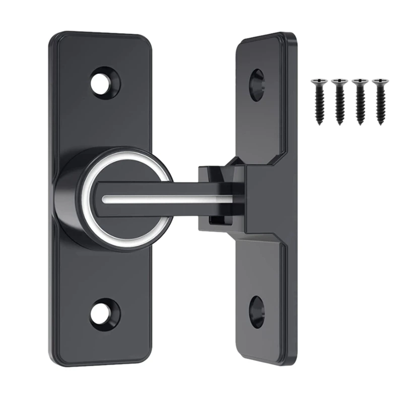 

Barn Door Lock Hardware, 90 Degree Heavy Duty Gate Latches Flip Latch Safety Door Bolt Latch Lock 4 Pack