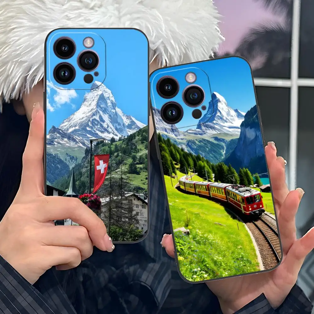 

Чехол для мобильного телефона с флагом Швейцарии для iPhone 17, 16, 15, 14, 13, 12, 11 X XR XS 8 7 Air Pro Max Plus Mini, красочный чехол, роскошный