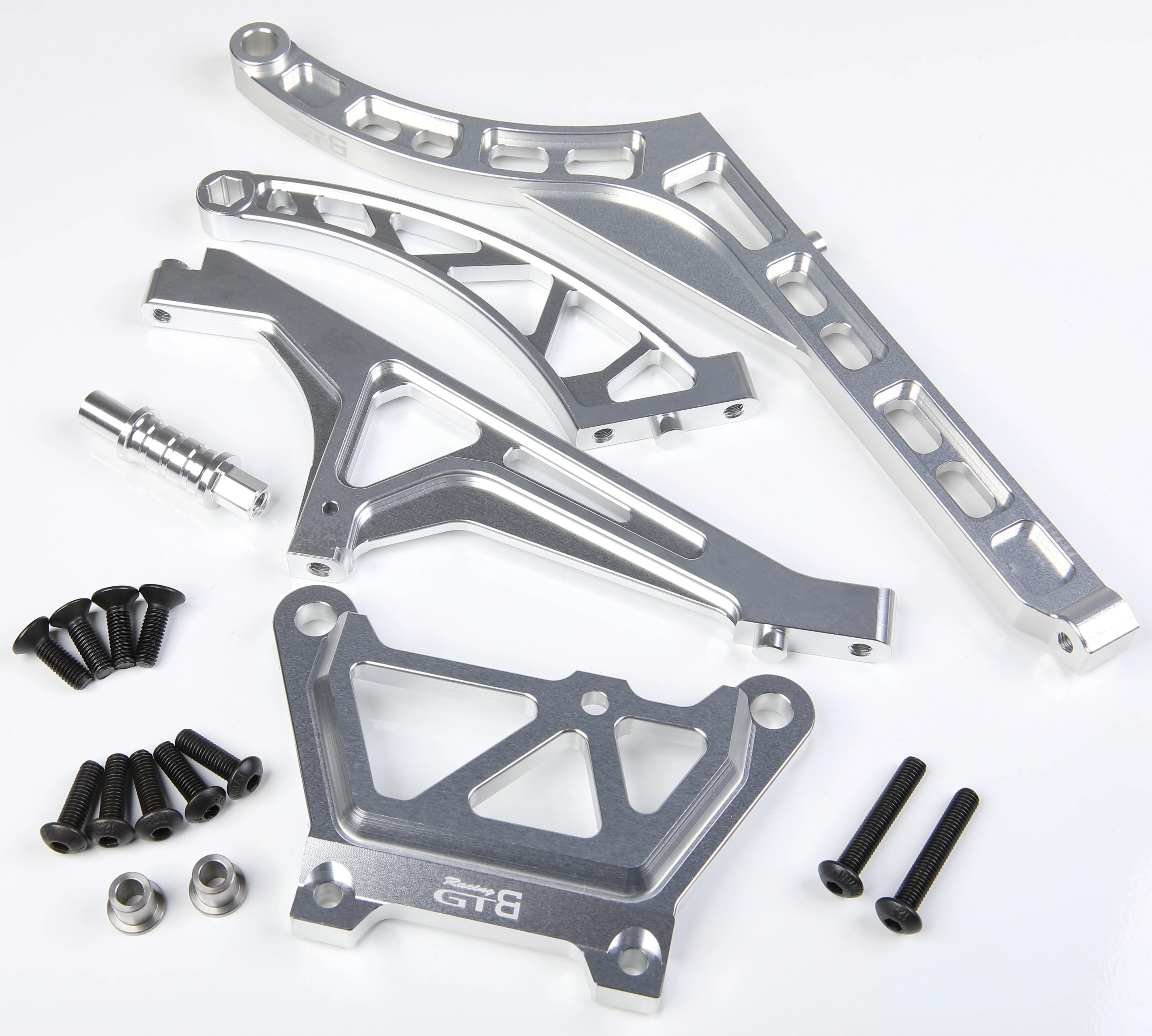 GTB Metal Top Plate & Front Rear Chassis Brace for 1/5 RC Car LOSI Desert Buggy DBXL-E 2.0