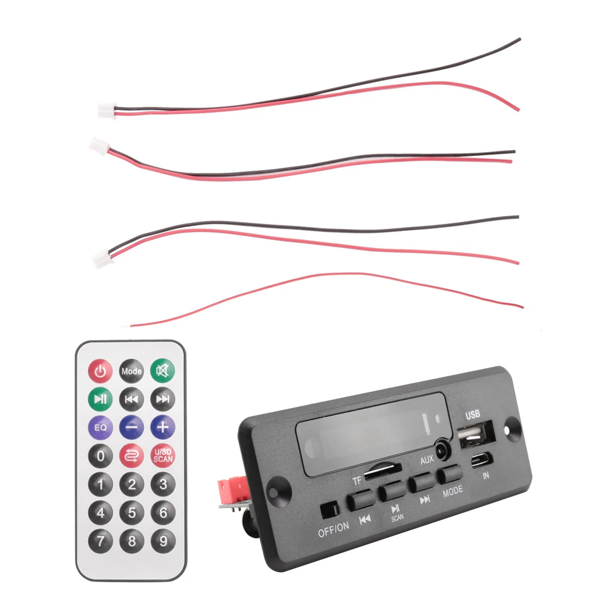 A51I 2X25 واط 50 واط مكبر للصوت مشغل MP3 فك مجلس 5 فولت-12 فولت بلوتوث 5.0 سيارة راديو FM وحدة دعم TF USB AUX لاعب فك