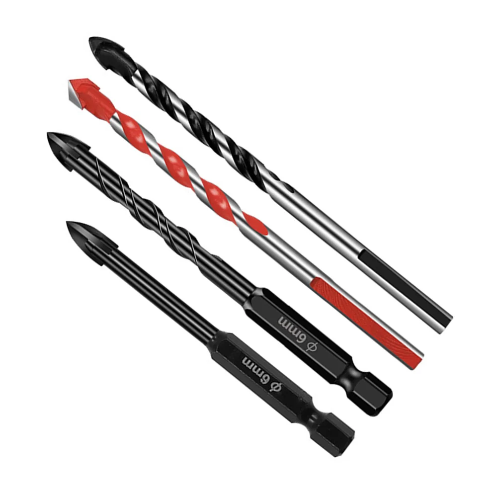 

4pcs Tile Drill Set Hard Alloy Bits for Concrete Ceramic Glass Drilling Tools Hole Opener Electric Wood Porcelain Brick Wall