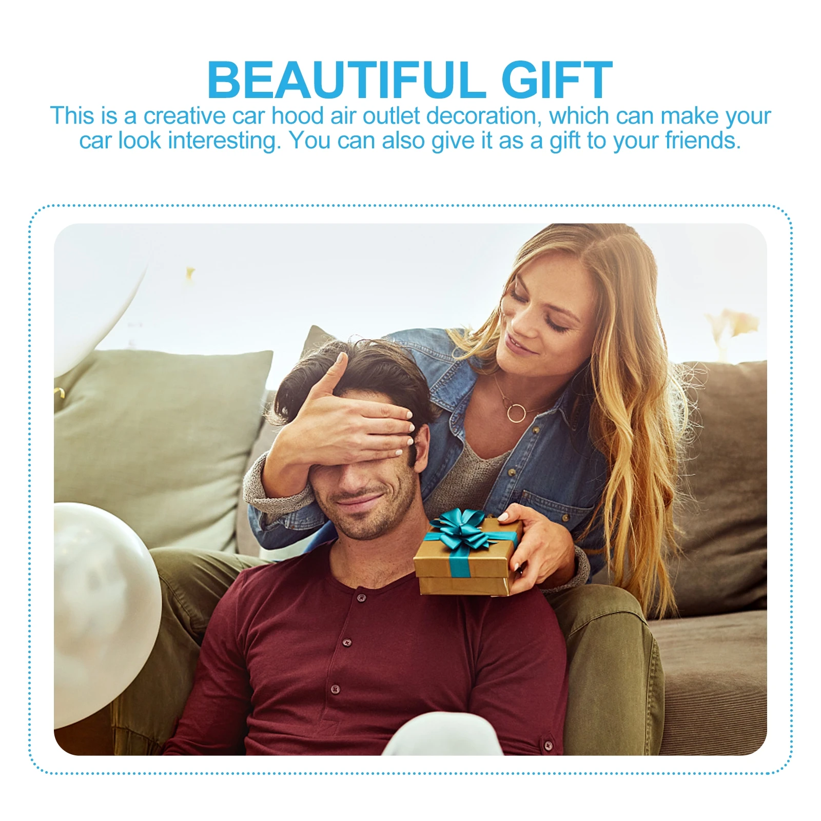 

1 Pair Engine Cover Bonnet Durable Plastic Air Vent Decoration Universal Air Flow Strip Easy Stick Removable Car Outlet Sticker