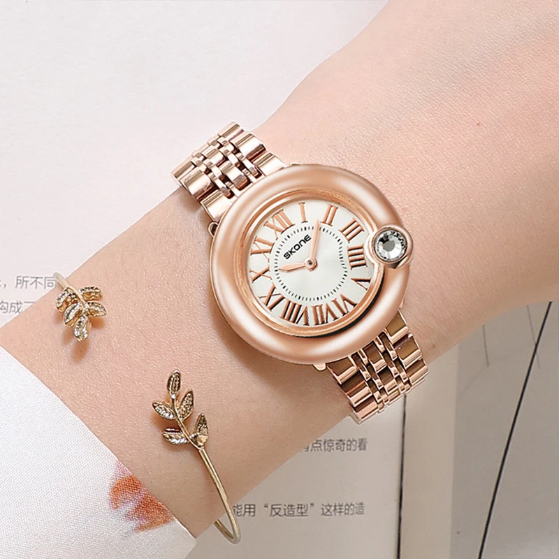 Balloon style fashionable high-end feeling light luxury niche new trend simple temperament student waterproof women's watch