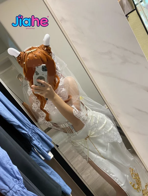 Fiona Gilman Priestess Game Identity Ⅴ Cosplay Costume Halloween Carnival Women's New Elegant Dress Headwear Props Uniform view 6