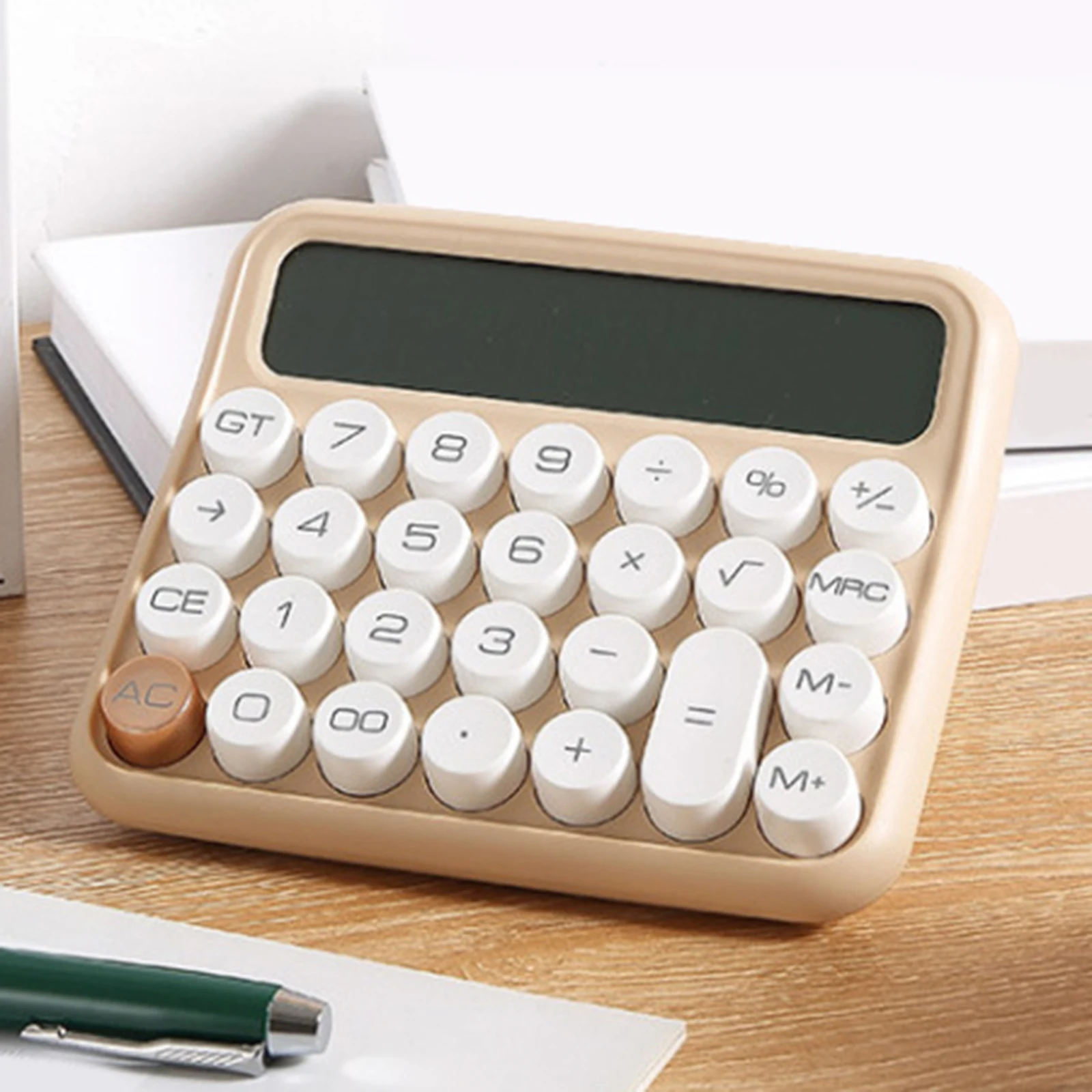 Portable Desk Calculator Automatic Sleep Large Display Office Supplies Large Numbers Cute Standard Calculator for Basic Office