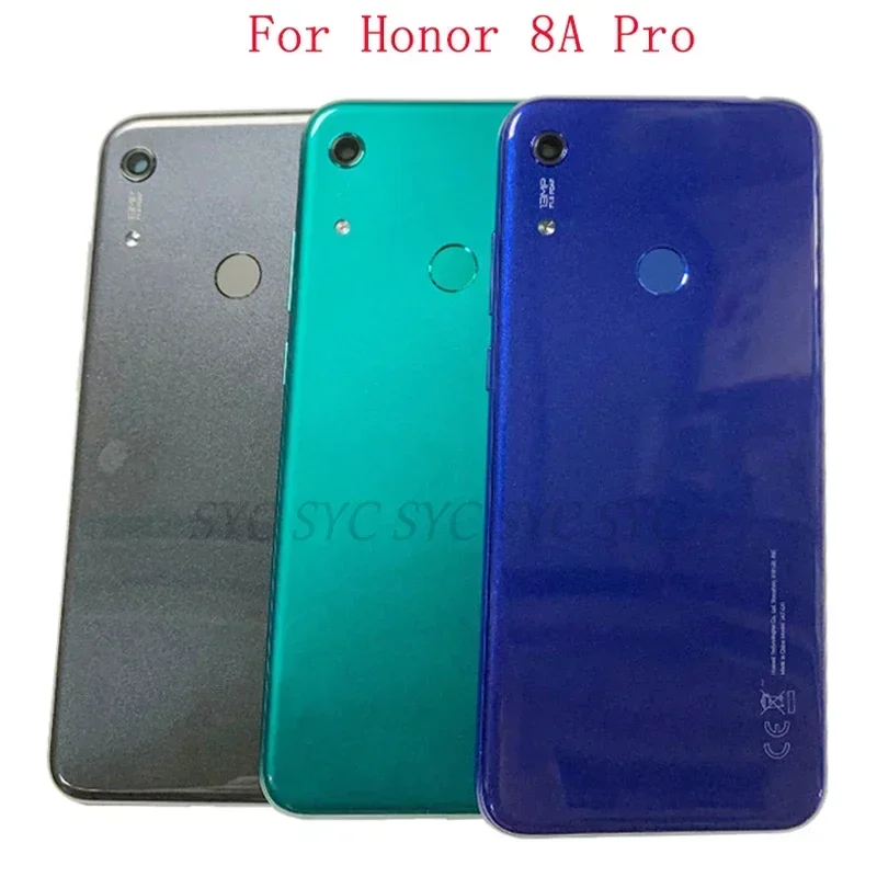 Back Door Battery Cover Case Housing For Huawei Y6S 2019 Honor 8A Pro Rear Cover with Camera Lens Logo Repair Parts