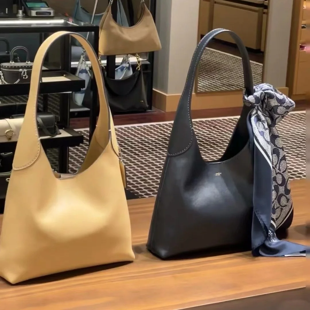 

Large Capaci Buet Bag Brooklyn Sle Women's Handbag Soft American Retro Design oulder And Hand Carry Daily Use