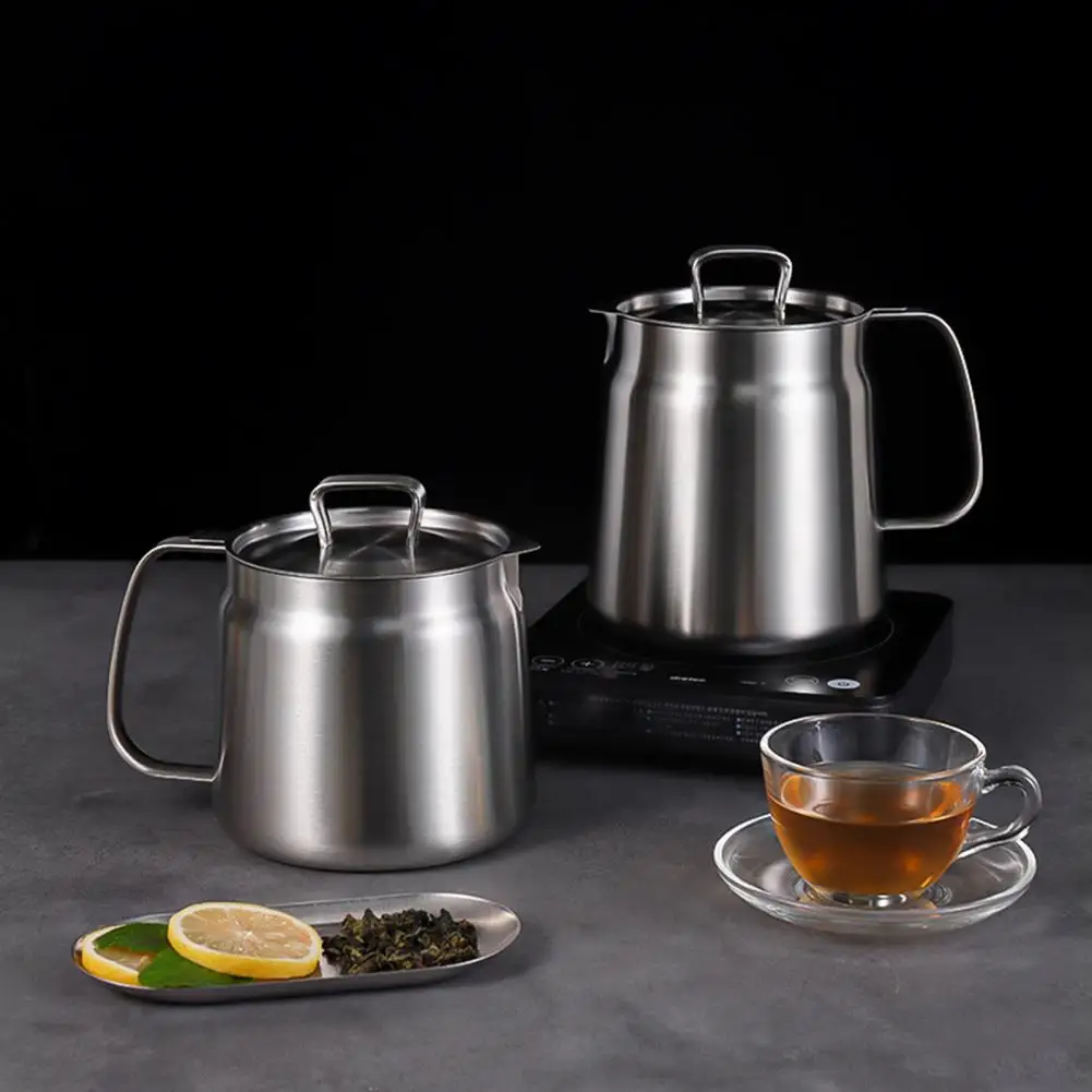

Fine Mesh Oil Filter Container Stainless Steel Oil Filter Pot with Capacity Fine Mesh Filter Handle Multi-functional for Frying