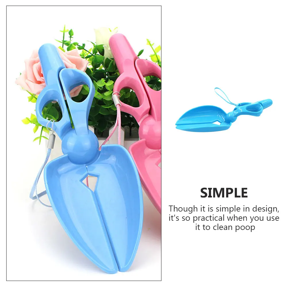 

Pet Poop Scooper Scissor Type for Yard Wear Resistant Litter Pickup Small Plastic Random Color Dog Pooper Economical Durable