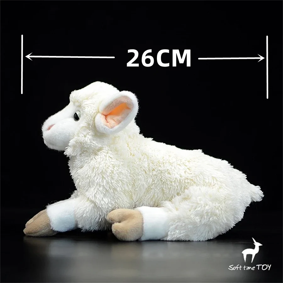 Sheep Plush Toy High Fidelity Cute Plushie Lamb Peluche Lifelike Animals Simulation Stuffed Doll Kawai Toy Gifts For Kids