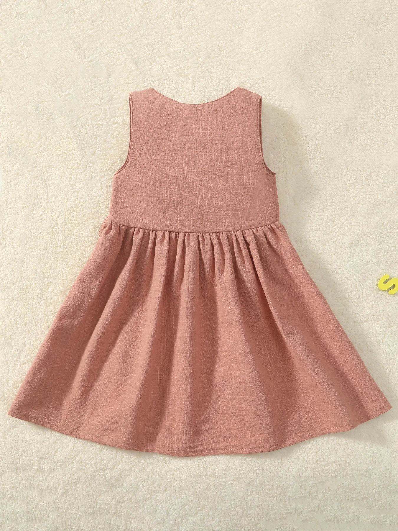 custom Summer baby girl clothes dress Linen Cotton Newborn Girls beach casual dresses for girls