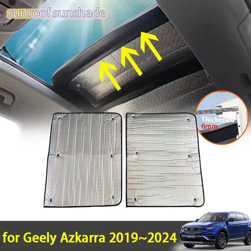 

Sunroof Sunshade for Geely Azkarra Boyue Pro 2024 2023 2022 2021 2020 2019 Accessories Roof Sunscreen Heat Insulation Windscreen