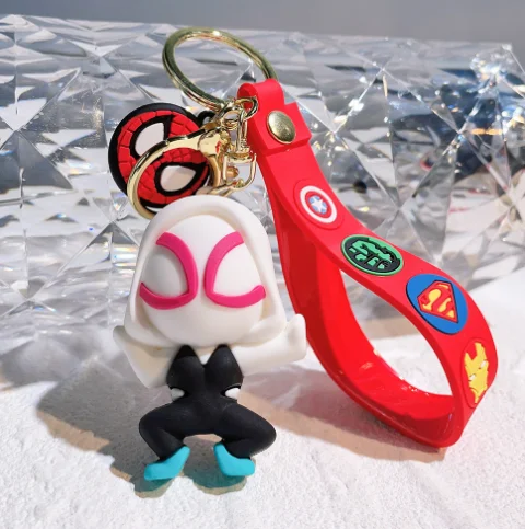 Cartoon Keychain Silicone Pendant, Holiday Gift