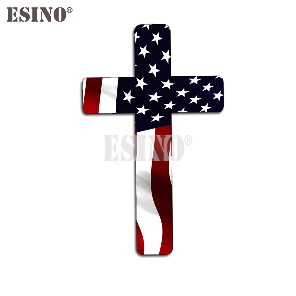 

Красный, белый, синий крест, Иисус, доктор, клейкая наклейка, мультяшная ПВХ, водонепроницаемая наклейка на кузов автомобиля, узор, винил