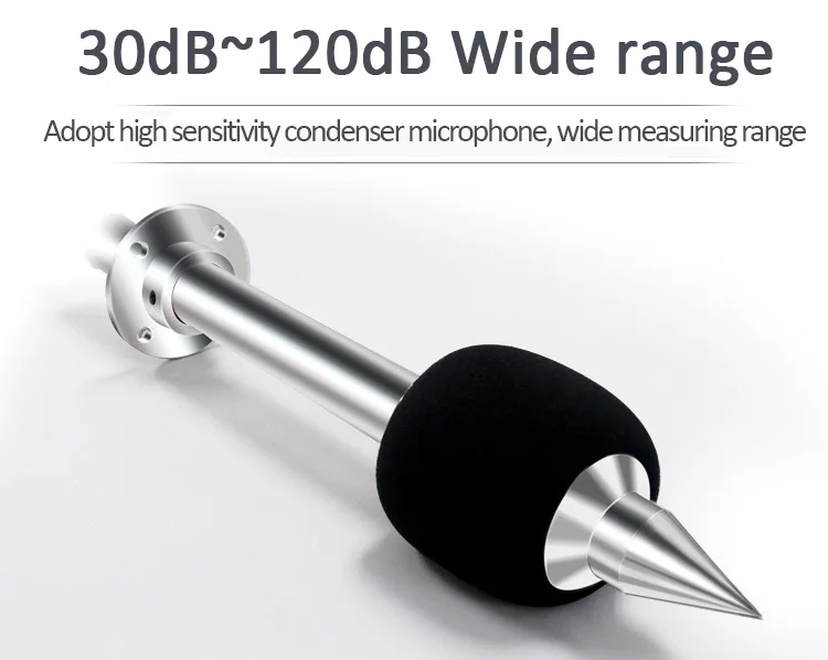 RS485 4-20mA 0-5V Output 30-120dB IoT Decibel Detector Noise Sensor