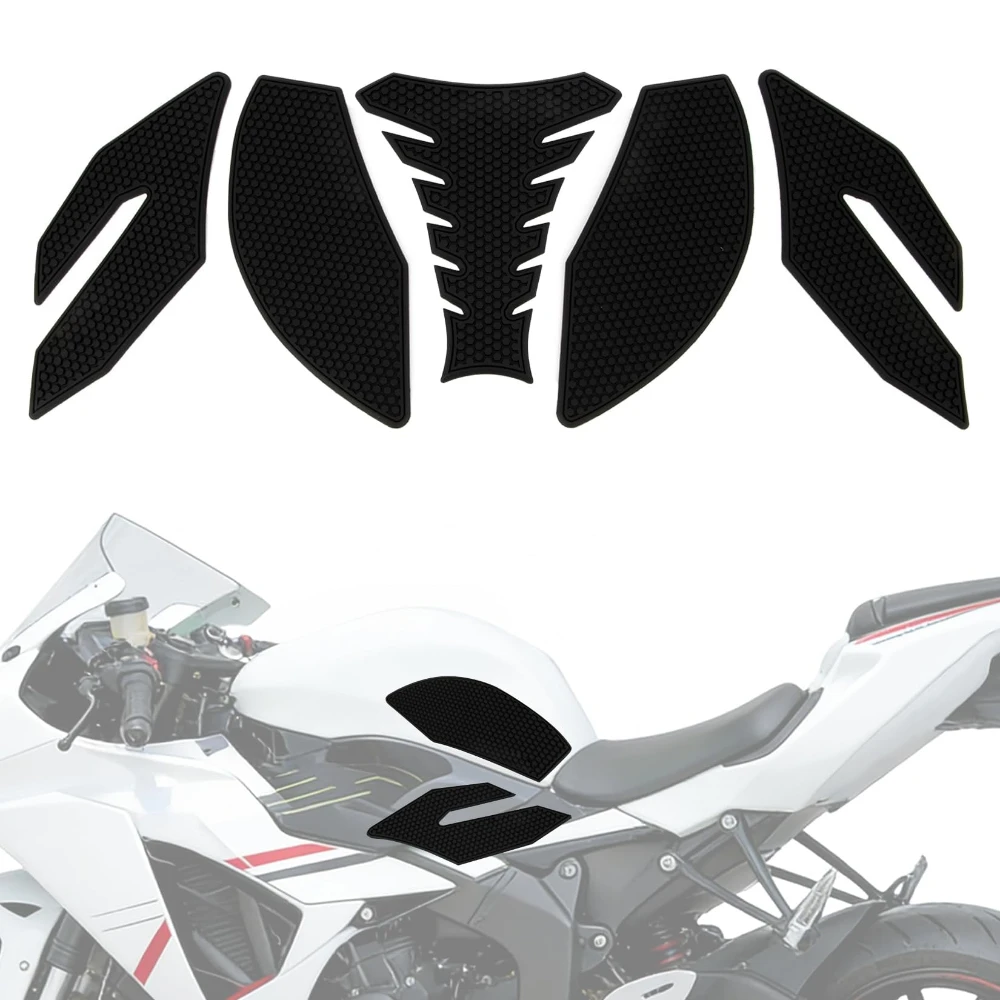 

Motorcycle Fuel Tank Sticker Corner Protector Anti-Slip Tank Grips for Kawasaki Ninja ZX-6R 636 2009-2025