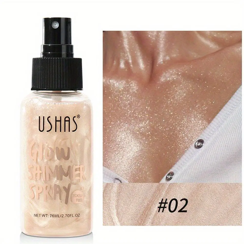 Highlighter Gold Shimmer Oil, Shimmer Suave Impermeável, Líquido para o Corpo Brilho, Corpo Facial Sem Esfera, W8o3