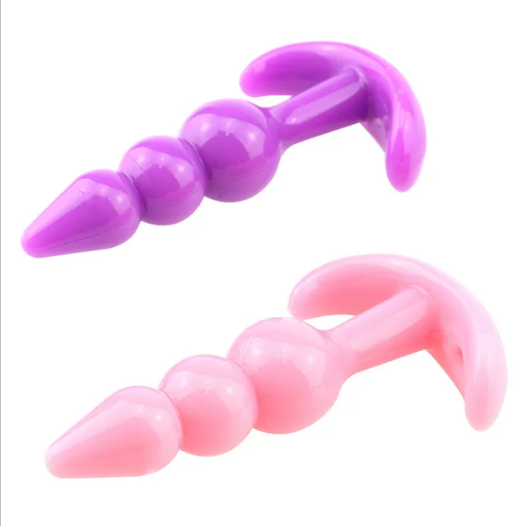 Anal Plug Small Anal Beads Stimulator Butt Plug G-spot Prostate Massager Silicone Adult Sex Toys Erotic Products for Woman Men