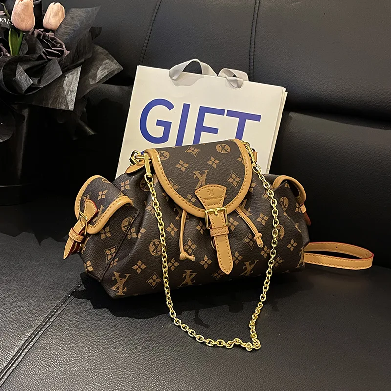 

Большая сумка с монограммой 2025 года. Роскошная женская сумка подмышки, просторная сумка через плечо-хобо, винтажная сумка через плечо, шикарная сумка «день-ночь» ​