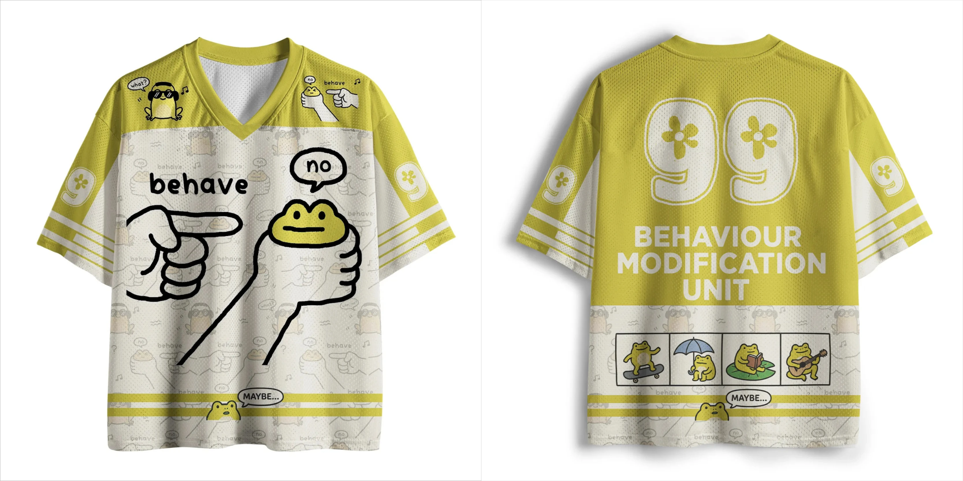 2026 Sommer Neu Japanischer Spaß-Frosch Outdoor Freizeit Sport V-Ausschnitt Kurzarm 3D-Druck T-Shirt Mode Y2K Lockerer Oberteil – Detail 3