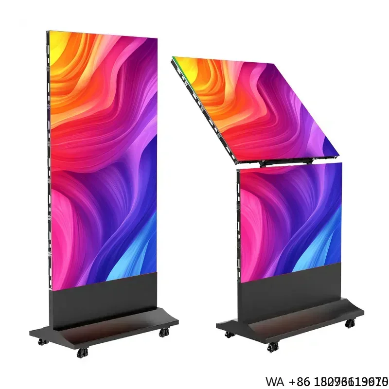 Floor Standing LED Poster Player Indoor Outdoor Mall Advertising Display Screen