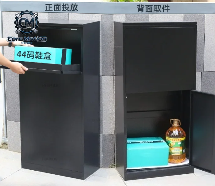 Through-Wall Dual Access Anti-Theft Parcel Drop Box Secure Outdoor Mailbox For Private Villa Fence Customizable Home Delivery