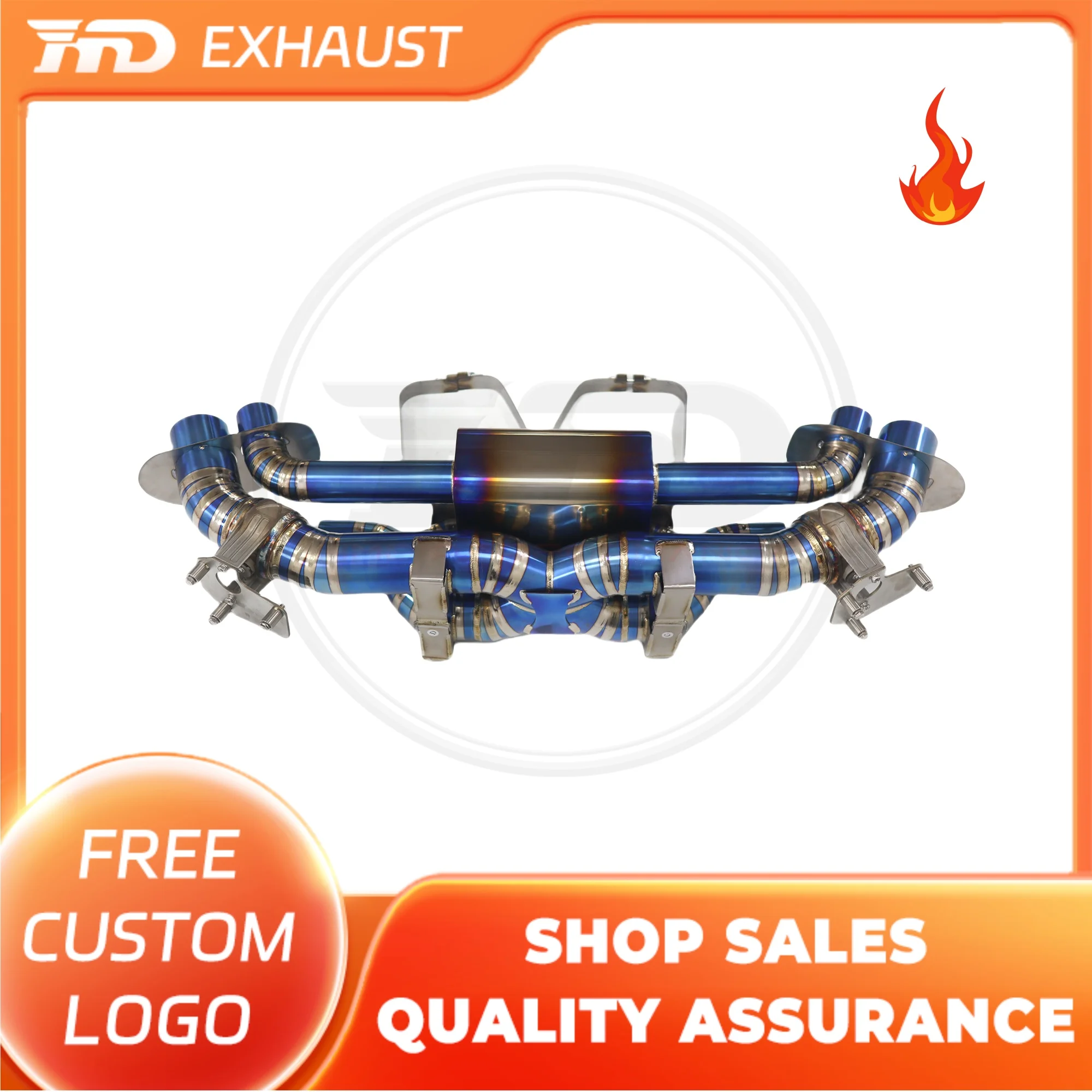 

HMD Exclusive customization Exhaust System titanium alloy High Flow catback exhaust for Porsche 911 992 Carrera with valves