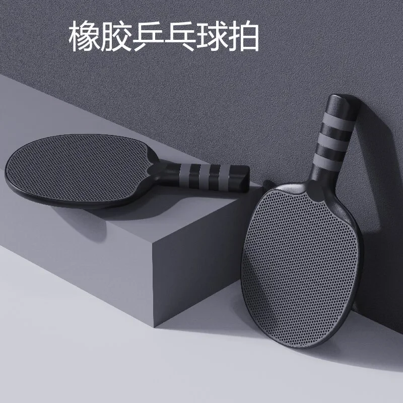 Creative Ping Pong Racket Cross Racket Rubber Integrated Plastic Adult Children Student Practice Finished Product