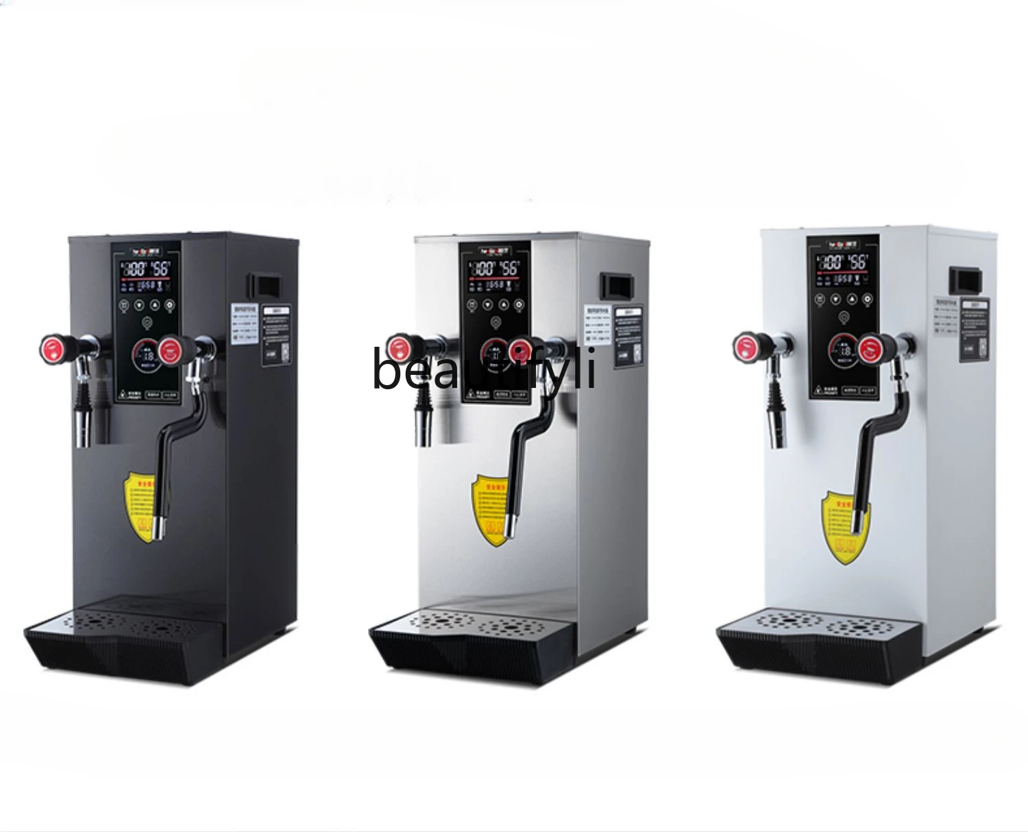 

Steam Boiling Water Milk Frother Commercial Coffee Shop Automatic Milk Tea Heater Steam Engine