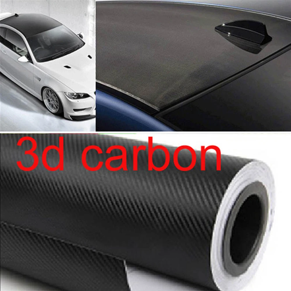 118.11inch/300cm 3D Carbon Fiber Film Stickers Car Vinyl Wrap Sticker Wrapping Foil Laptop Motorcycle Matte Decoration Sticker