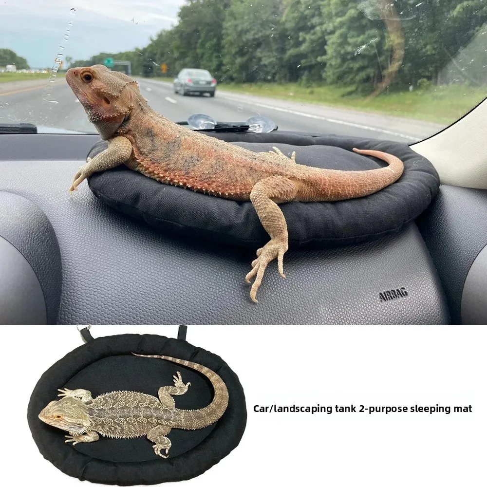 Accesorios para mascotas, saco de dormir para coche, lagarto, gecko, conejillo de indias, hámster, reptil, colchoneta de doble uso, cama, jaula para conejillo de indias