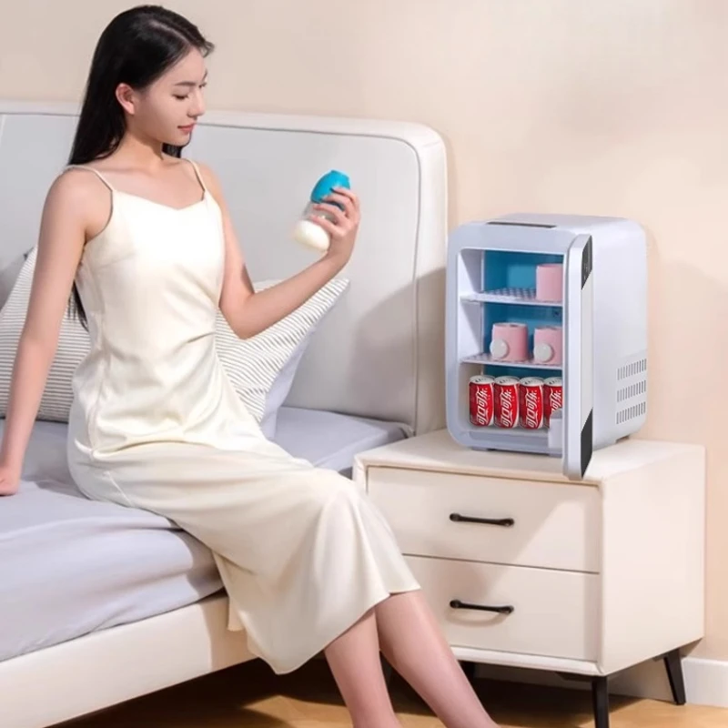 ‌ 25L ประตูเดียวประหยัดพลังงาน MINI ตู้แช่แข็ง LCD Control Dual-Layer Chilling Eco เงียบตู้เย็นแบบพกพาสําหรับหอพัก/รถ