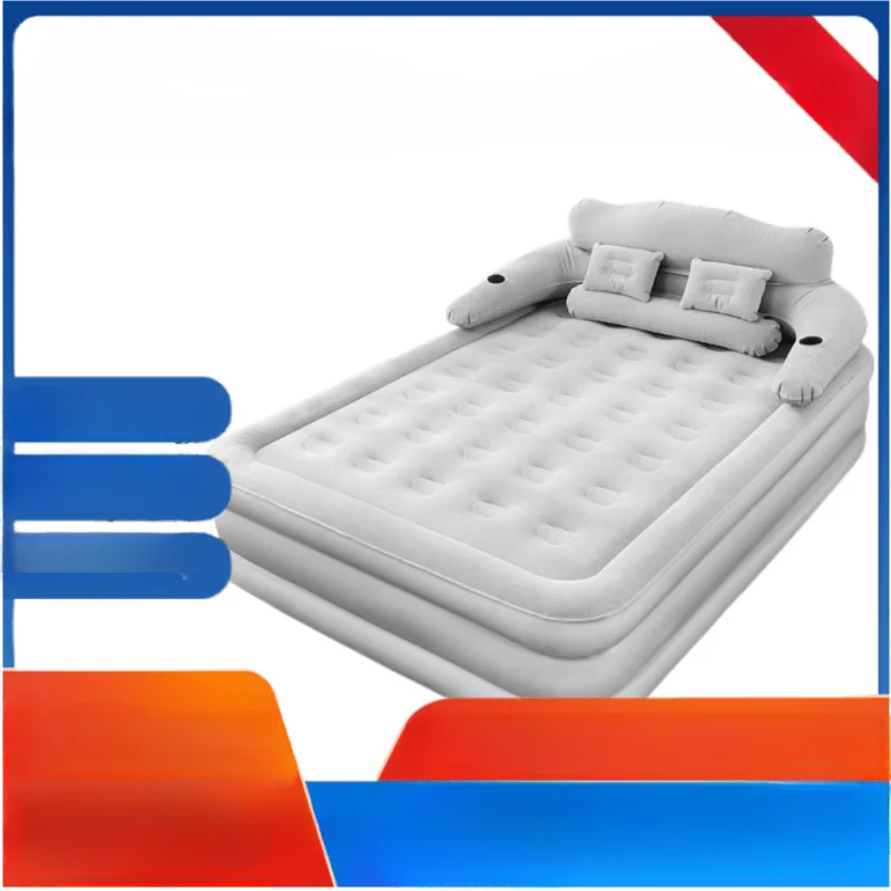 Outdoor inflatable bed Household air mattress Portable inflatable mattress Built-in pump inflatable bed