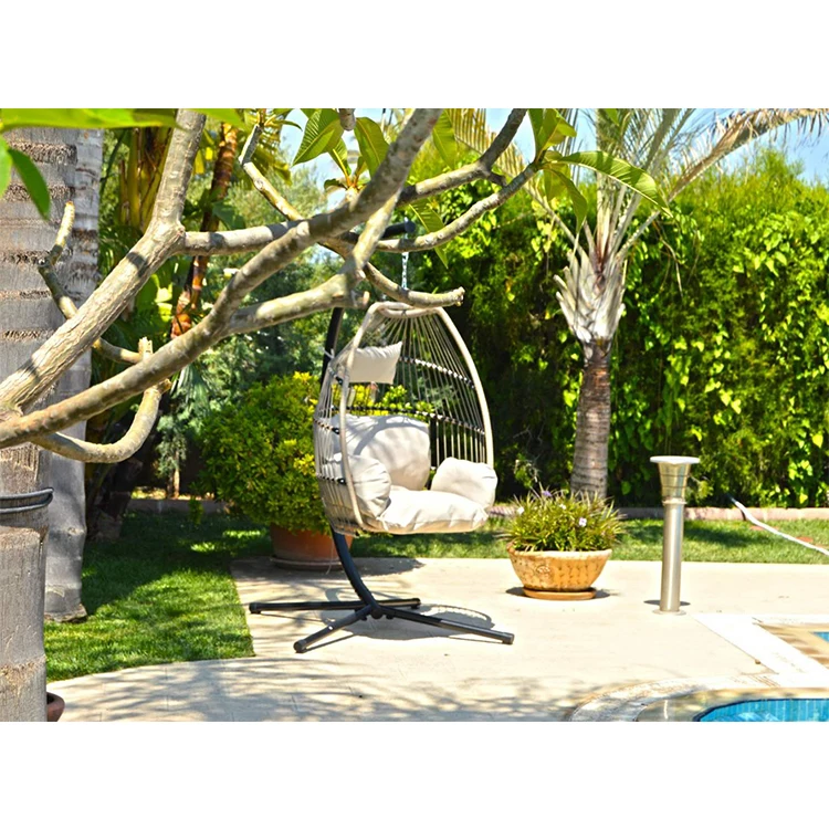 mail order packing Hammocks outdoor patio funiture garden chairs egg rope  patio swing chair