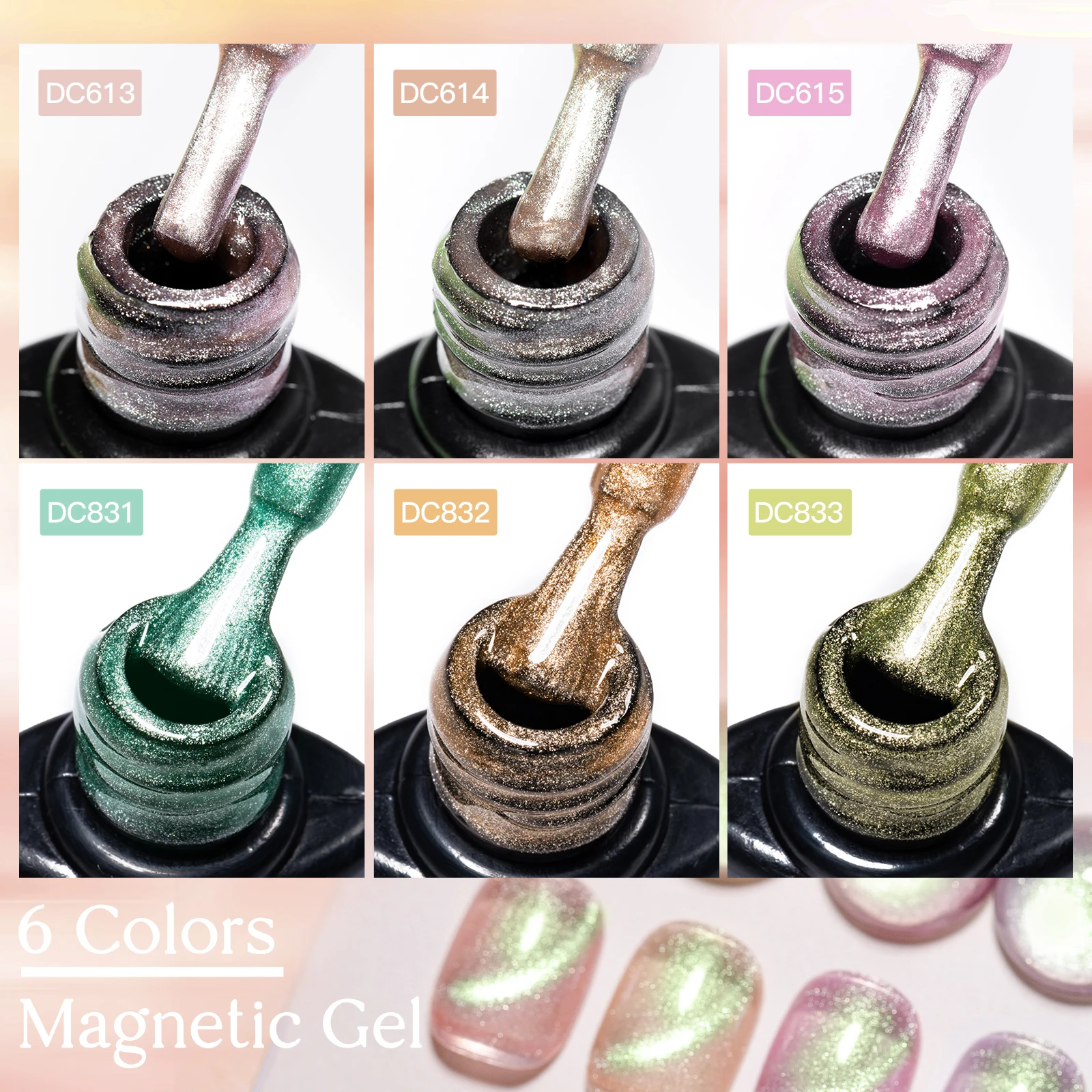 9 قطعة/المجموعة الأخضر الأصفر القط المغناطيسي هلام مسمار مجموعة طلاء أظافر هلام Varnis شبه دائم الأشعة فوق البنفسجية LED هلام مسمار الفن مانيكير كيت مع المغناطيس